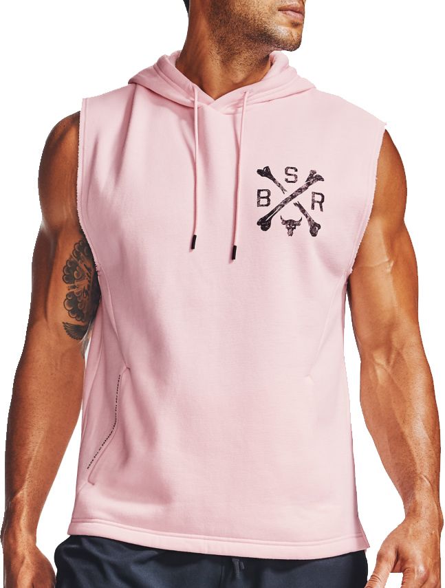 under armour project rock sleeveless hoodie