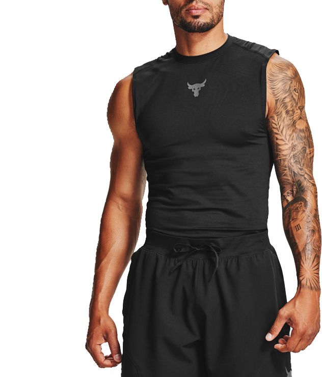 the rock under armour tank top