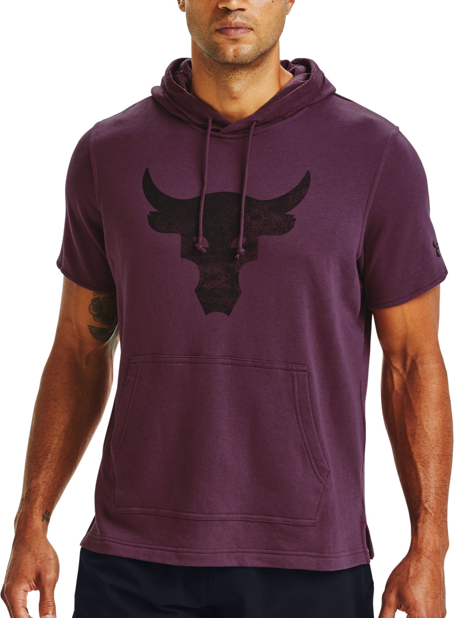 mens purple under armour hoodie