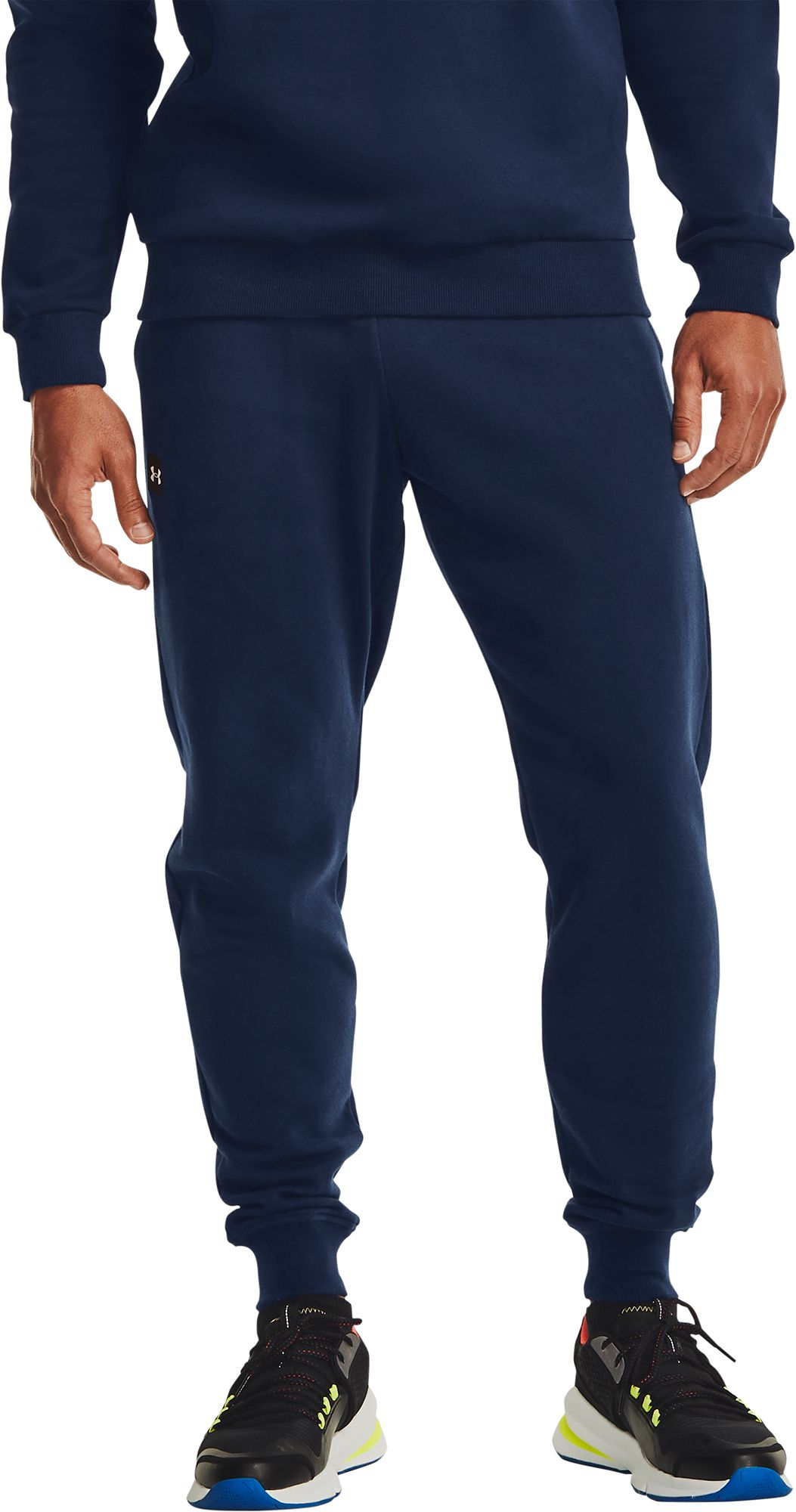 rival fleece tracksuit bottoms mens