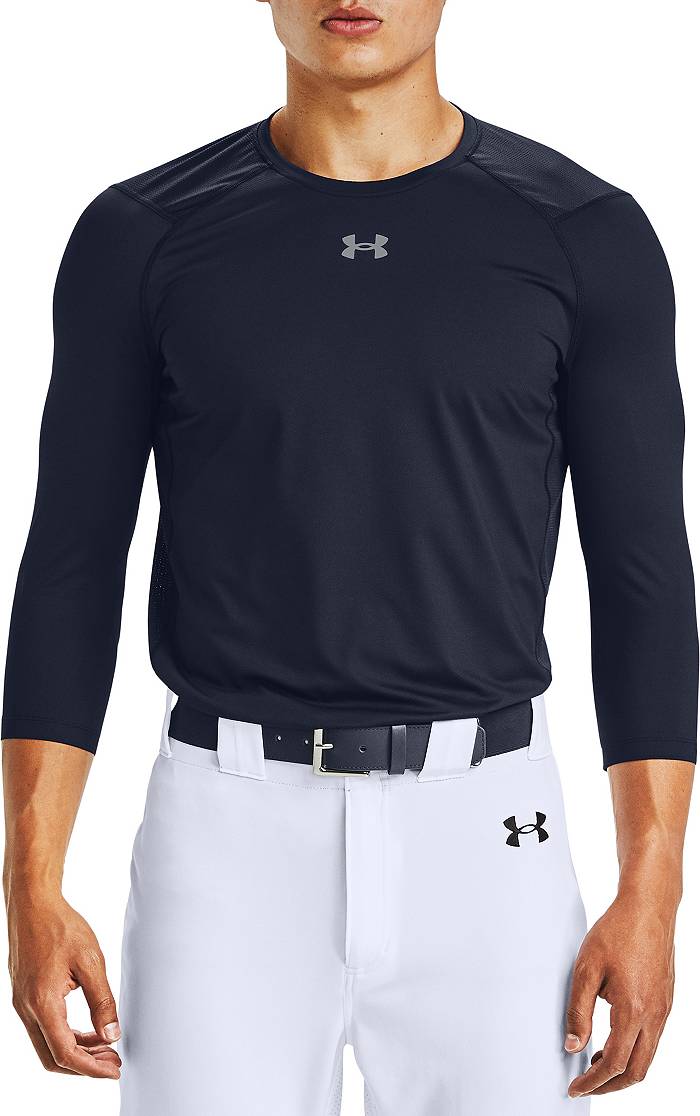 Under Armour Men's Baseball ColdGear Long Sleeve Shirt, XL, Red