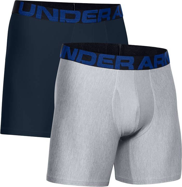Under+Armour+Boys+Underwear+Blue+Stretch+2-pack+Boxer+Brief+Kids+Size+YSM  for sale online
