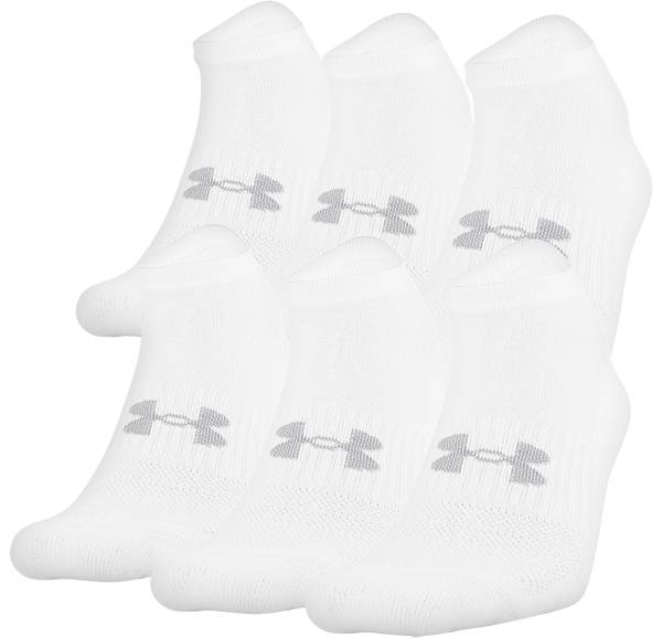 Essentials Men's Performance Cotton Cushioned Athletic No-Show  Socks, 6 Pairs