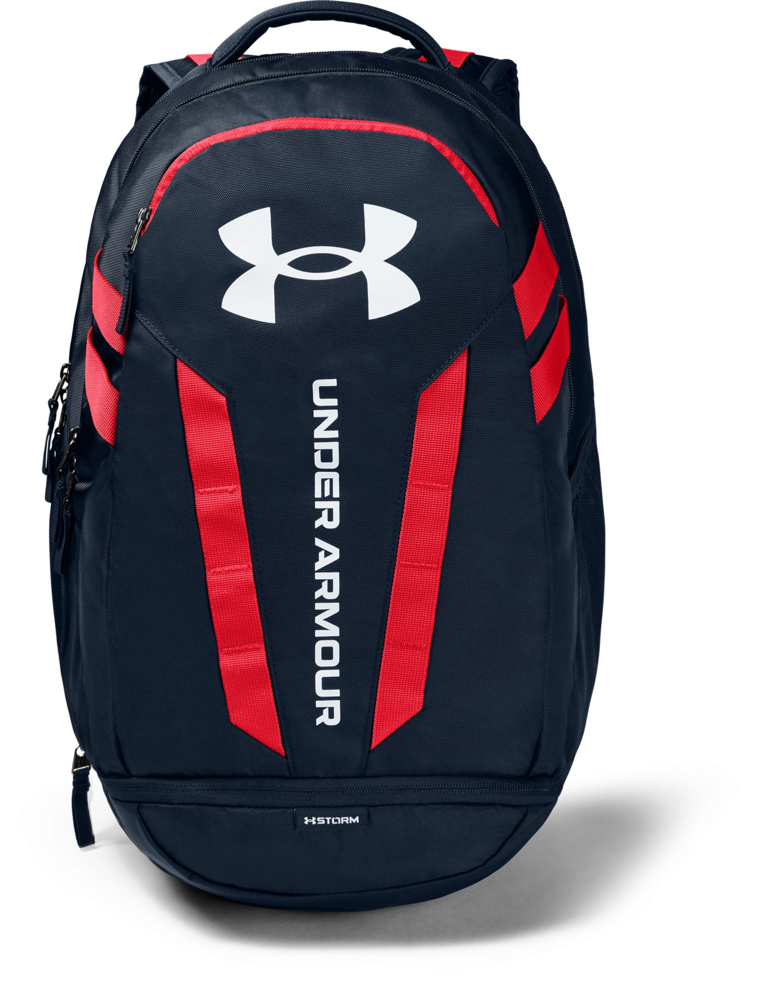 red white and blue under armour backpack