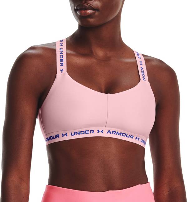 Under Armour womens Crossback Low-impact Sports Bra , White (100)/Black ,  X-Small : : Clothing, Shoes & Accessories
