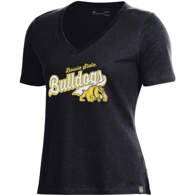 sorry, Under Armour Women's Bowie State Bulldogs Performance V-Neck Black T-Shirt is currently out of stock