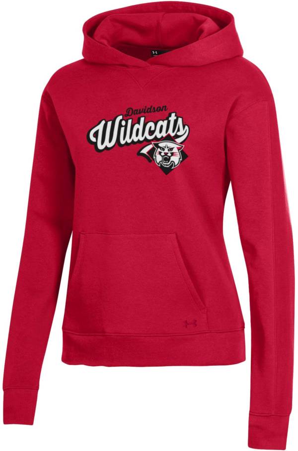 Under Armour Women's Davidson Wildcats Red All Day Pullover Hoodie product image