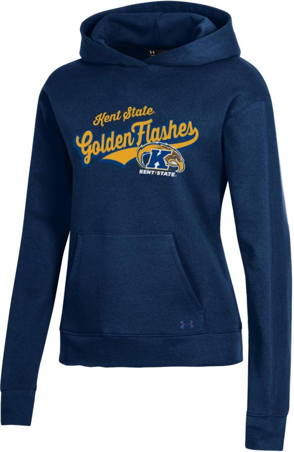 Under Armour Women's Kent State Golden Flashes Navy Blue All Day Pullover Hoodie