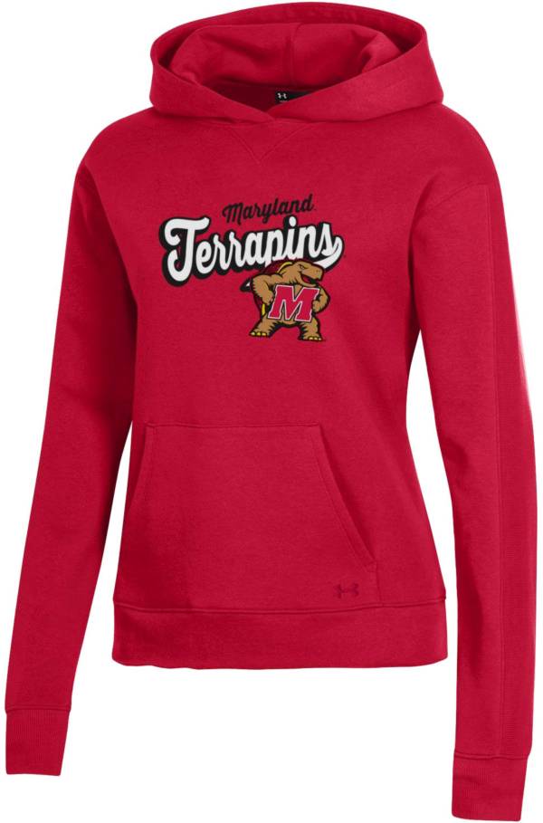 Under Armour Women's Maryland Terrapins Red All Day Hoodie