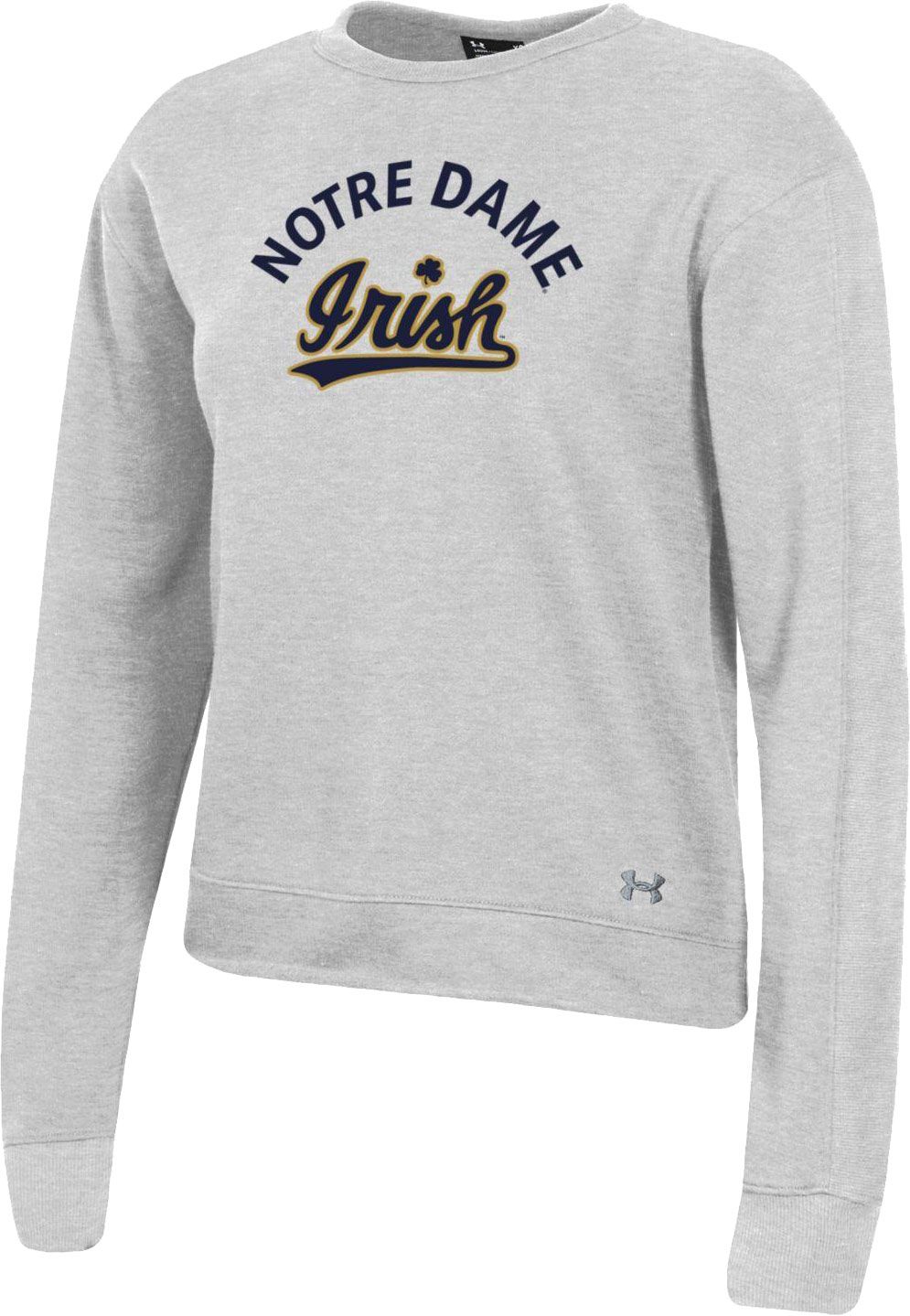 notre dame crew neck sweatshirt men's