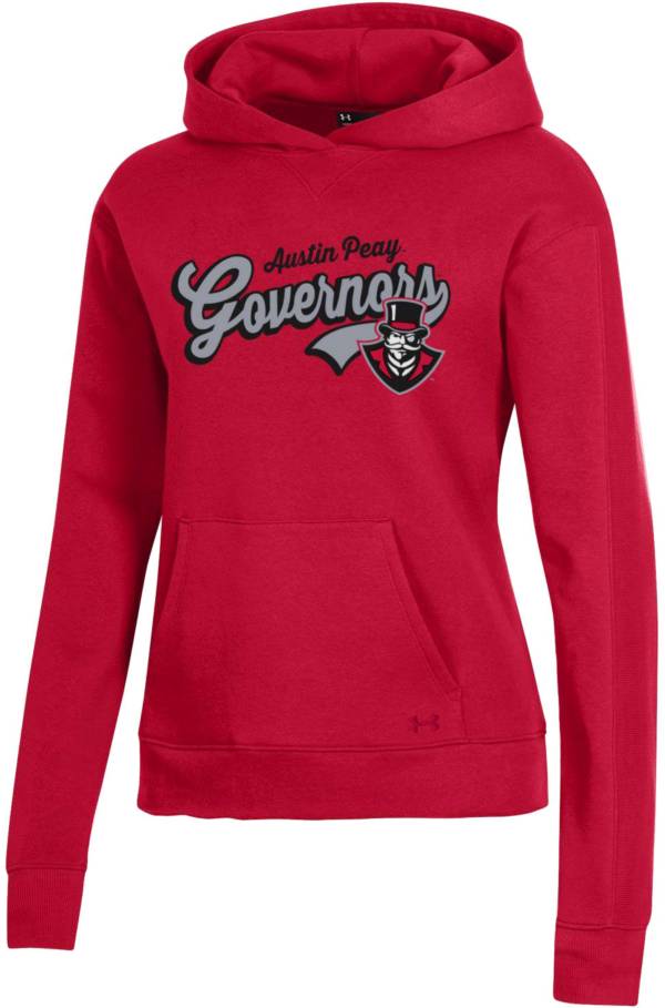 Under Armour Women's Austin Peay Governors Red All Day Pullover Hoodie