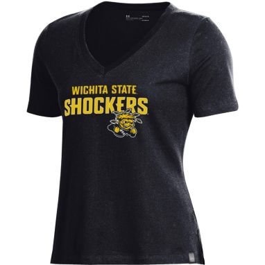 sorry, Under Armour Women's Wichita State Shockers Performance Cotton V-Neck Black T-Shirt is currently out of stock