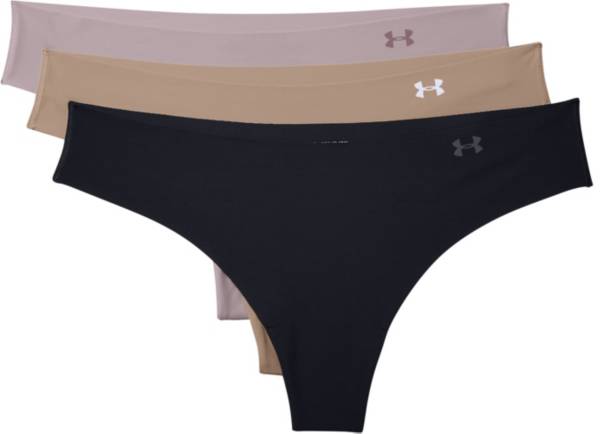 Under Armour Women's UA Pure Stretch Hipster Underwear 3-Pack Printed  XSMALL