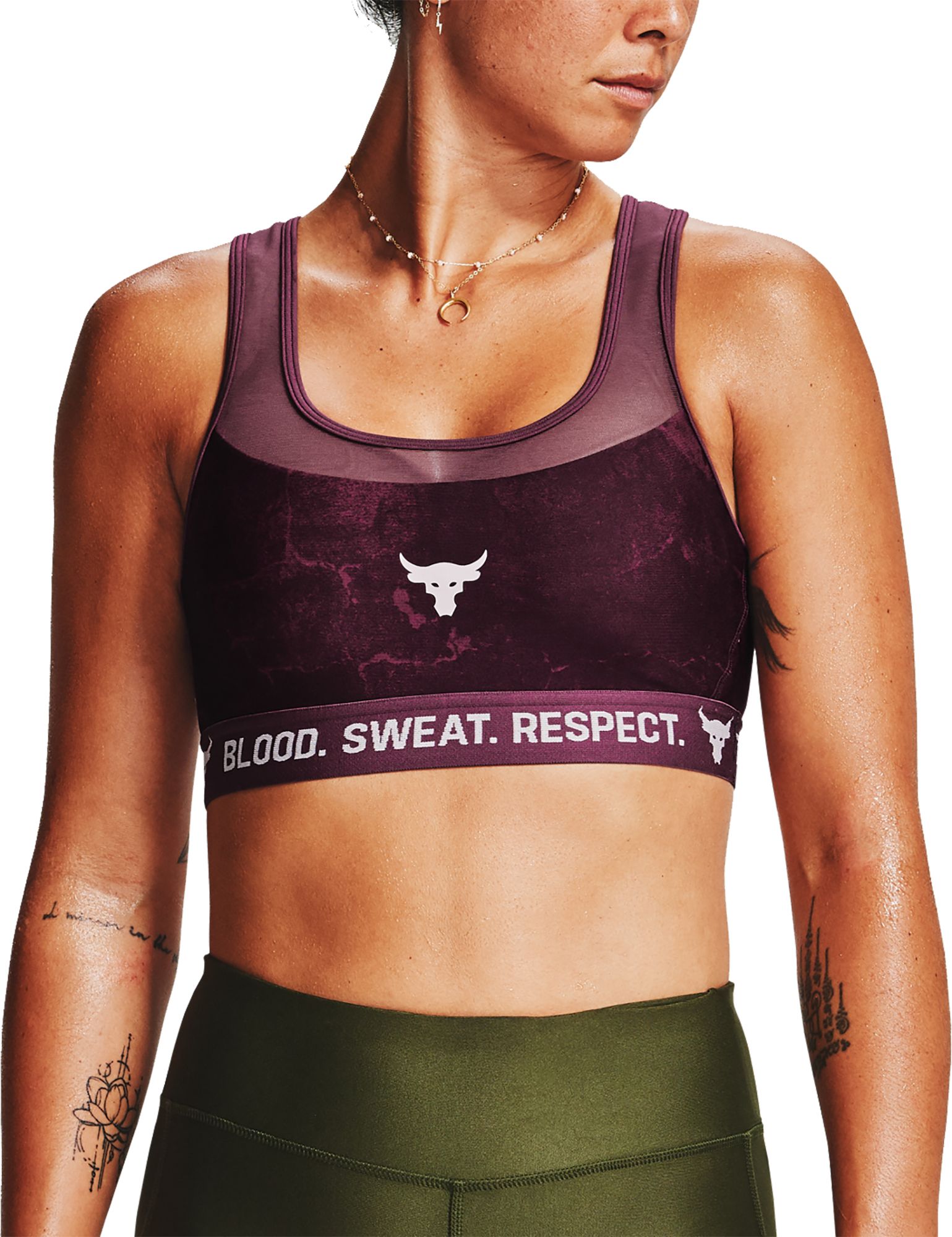 under armour purple sports bra