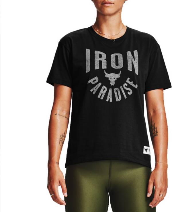 Under Armour Women's Project Rock Iron Paradise Graphic T-Shirt