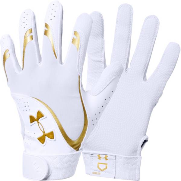 Under armour 2024 white gloves