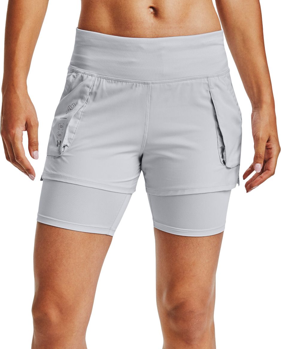 under armour 2 in 1 running shorts womens