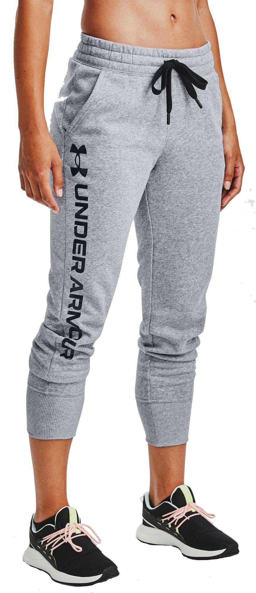 ua rival fleece script joggers