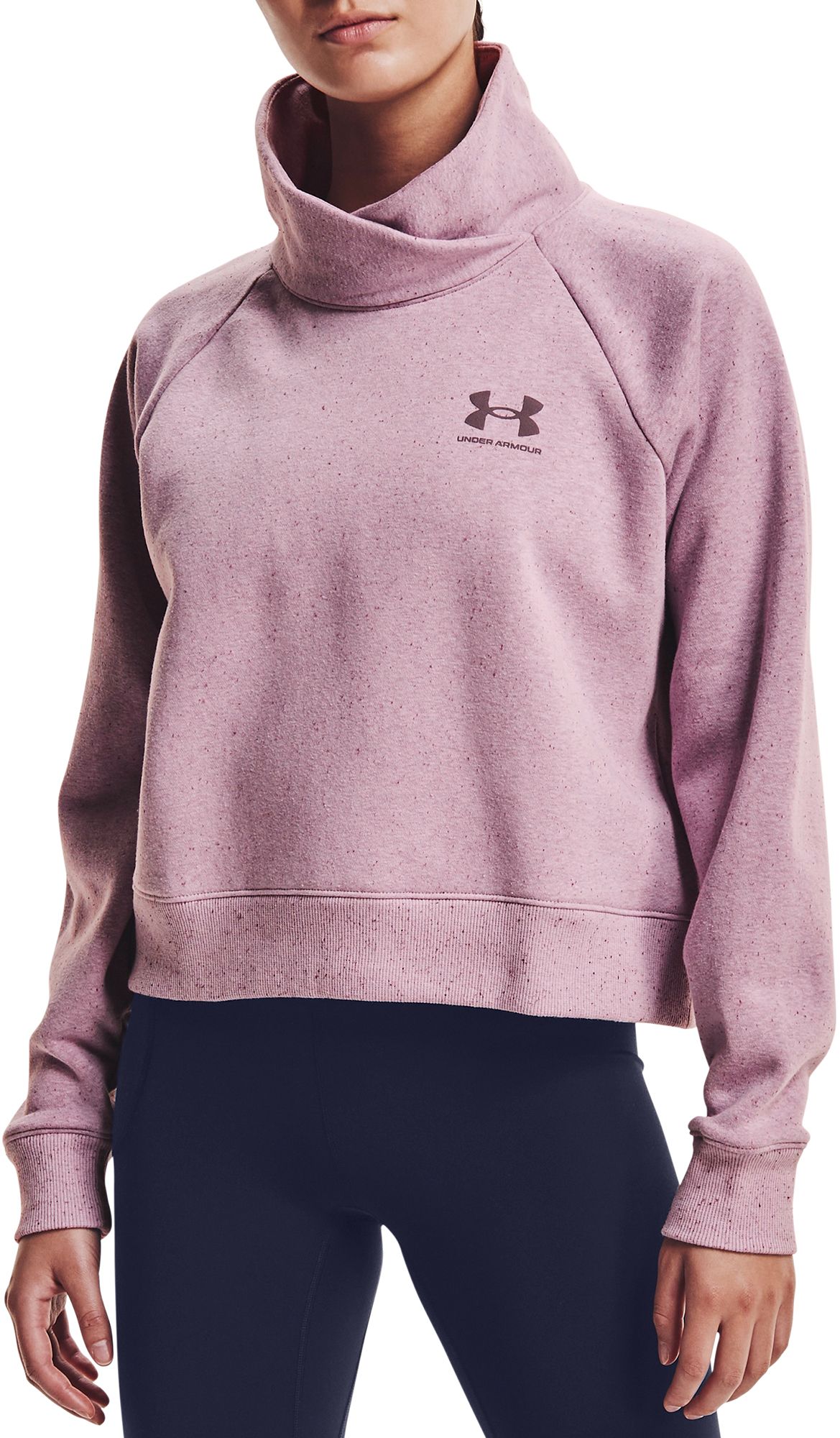 Under Armour Women's Rival Fleece Wrap Neck Pullover Sweatshirt product image