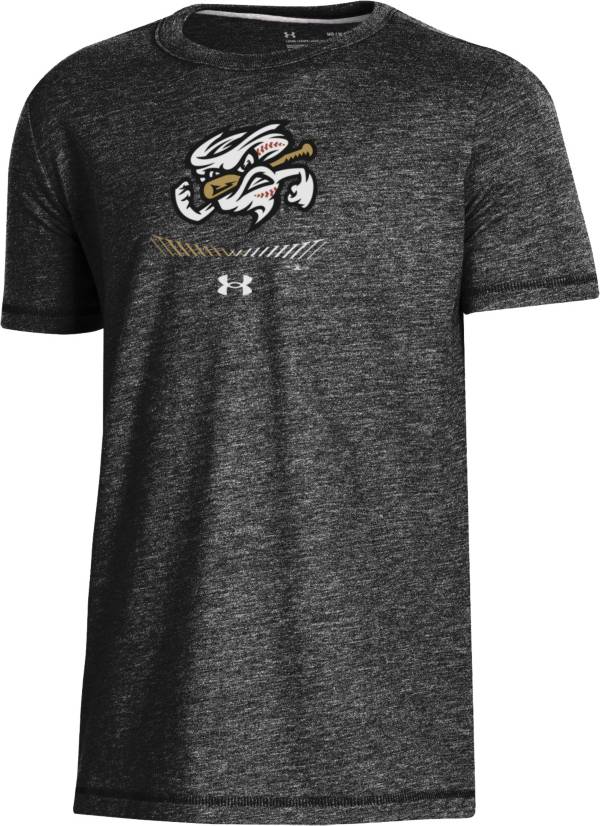 Under Armour Youth Omaha Storm Chasers Black Tri-Blend Performance T-Shirt