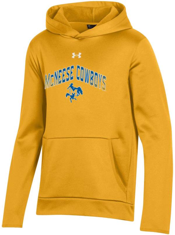 Under Armour Youth McNeese State Cowboys Sunflower Gold Pullover Hoodie