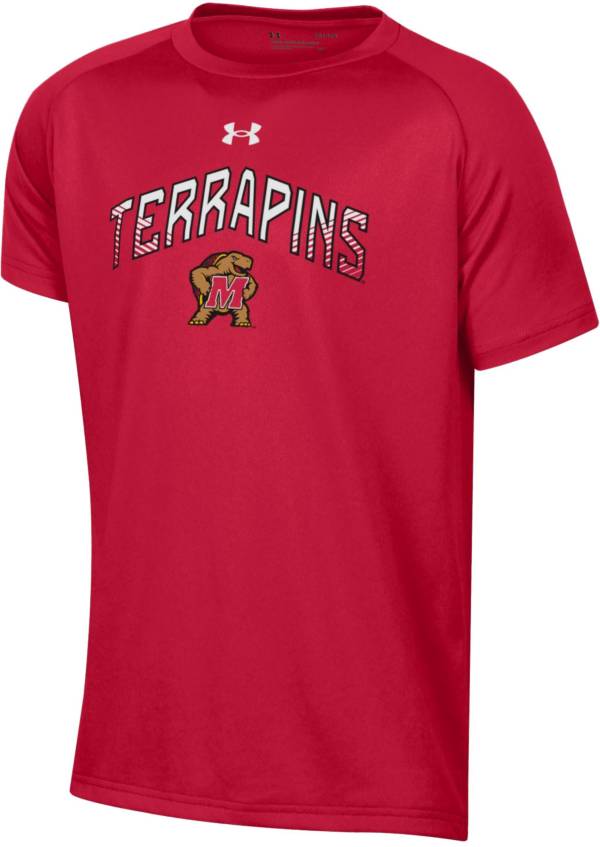 Under Armour Youth Maryland Terrapins Red Tech Performance T-Shirt