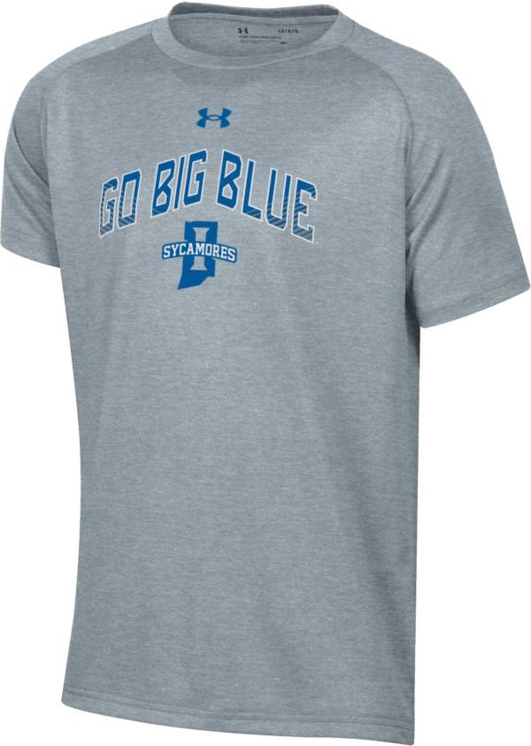 Under Armour Youth Indiana State Sycamores Grey Tech Performance T-Shirt