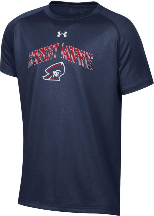 Under Armour Youth Robert Morris Colonials Navy Blue Tech Performance T-Shirt