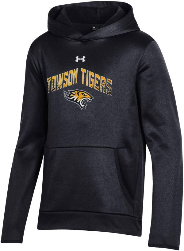 Under Armour Youth Towson Tigers Pullover Black Hoodie