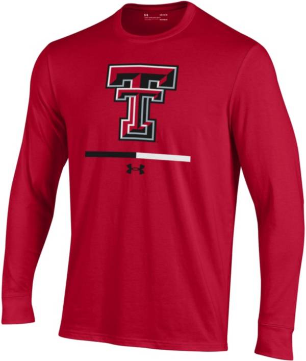 Under Armour Youth Texas Tech Red Raiders Red Charged Cotton Long Sleeve Performance T-Shirt