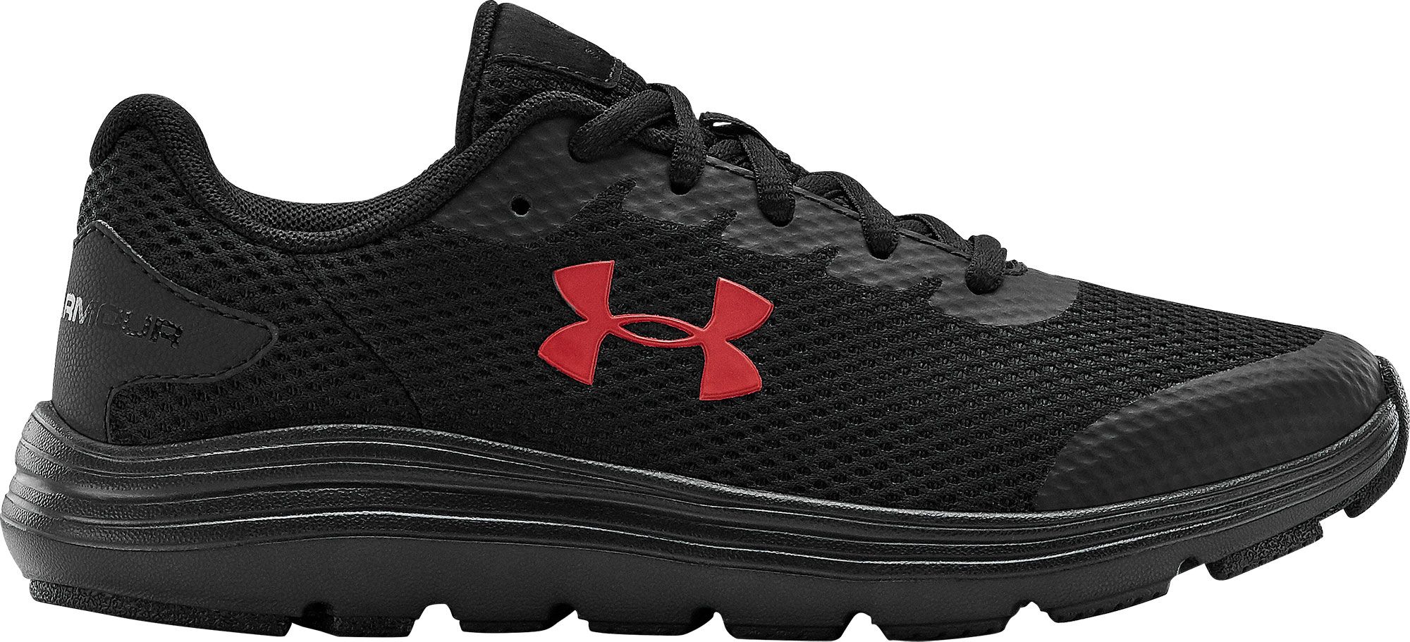Under Armour Kids' Surge 2 Shoes - 4.5 - Black