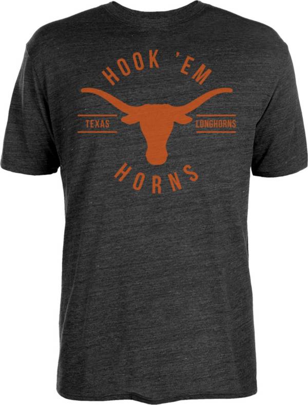 University of Texas Authentic Apparel Men's Texas Longhorns Trent Tri-Blend Black T-Shirt