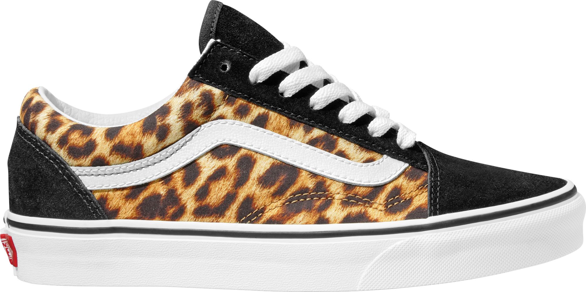 old skool vans with leopard stripe