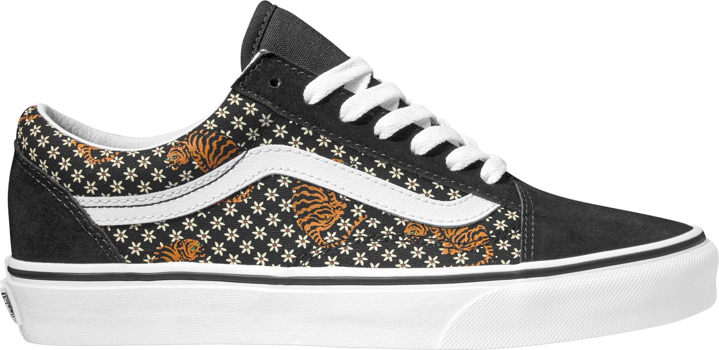 vans with tiger and flower