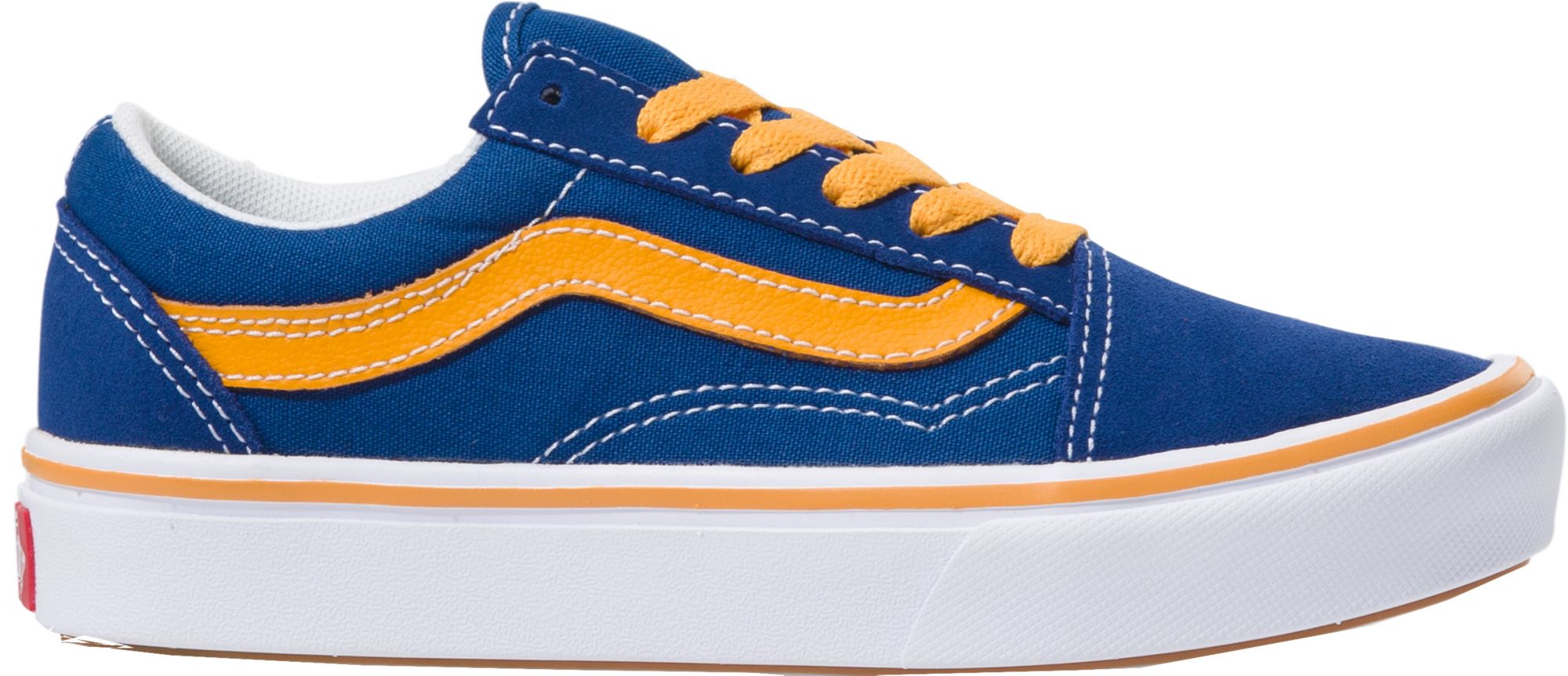 blue and yellow vans shoes