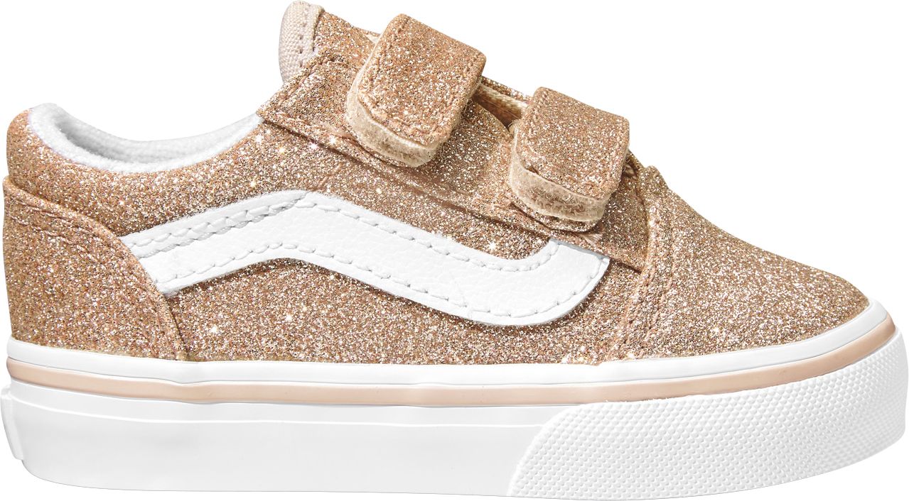 gold glitter old skool vans