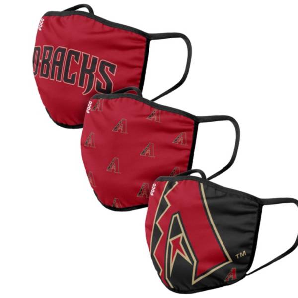 FOCO Adult Arizona Diamondbacks 3-Pack Face Coverings