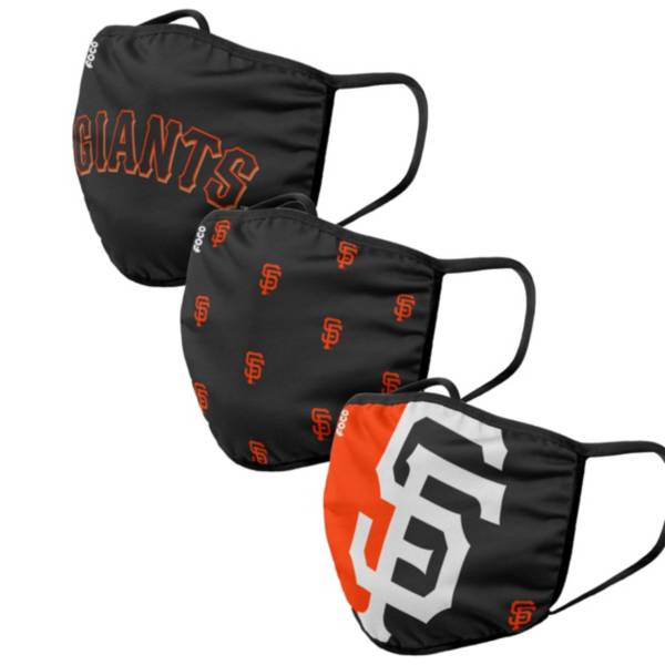 FOCO Adult San Francisco Giants 3-Pack Face Coverings