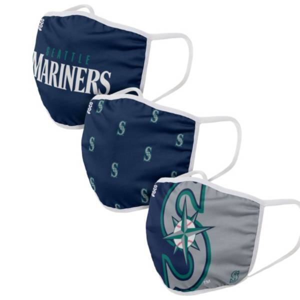 FOCO Adult Seattle Mariners 3-Pack Face Coverings product image