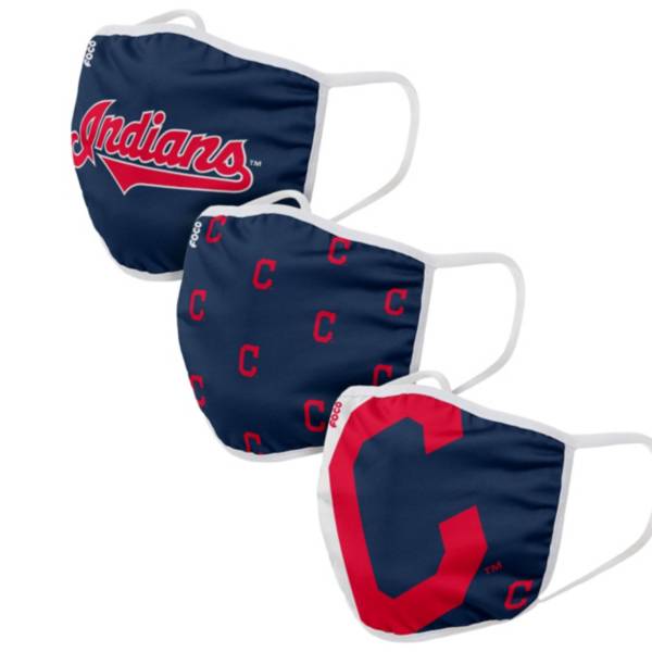 FOCO Adult Cleveland Indians 3-Pack Face Coverings product image
