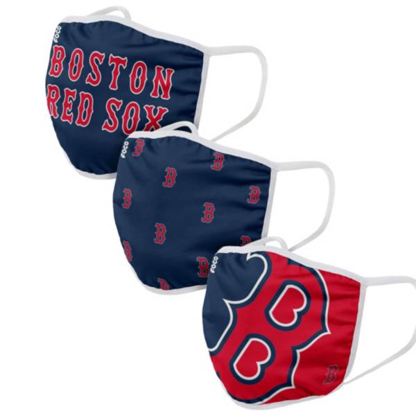 FOCO Adult Boston Red Sox 3-Pack Face Coverings