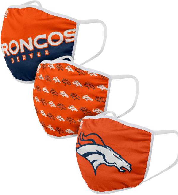 Denver Broncos Crucial Catch Adjustable Face Cover FOCO