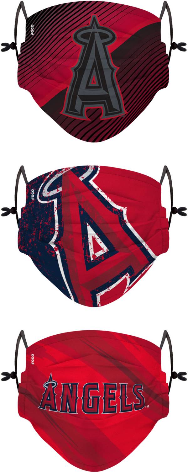 FOCO Youth Los Angeles Angels 3-Pack Face Coverings product image
