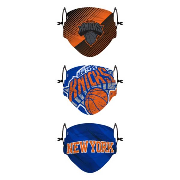 FOCO Youth New York Knicks 3-Pack Face Coverings