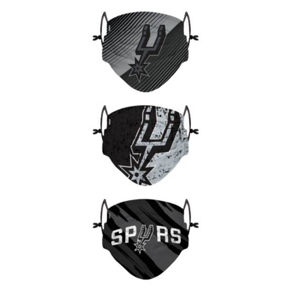 FOCO Youth San Antonio Spurs 3-Pack Face Coverings