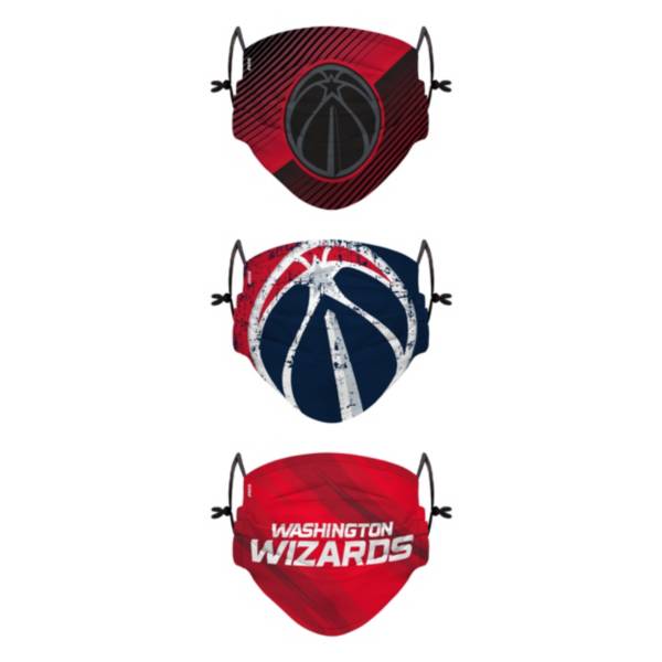 FOCO Youth Washington Wizards 3-Pack Face Coverings product image