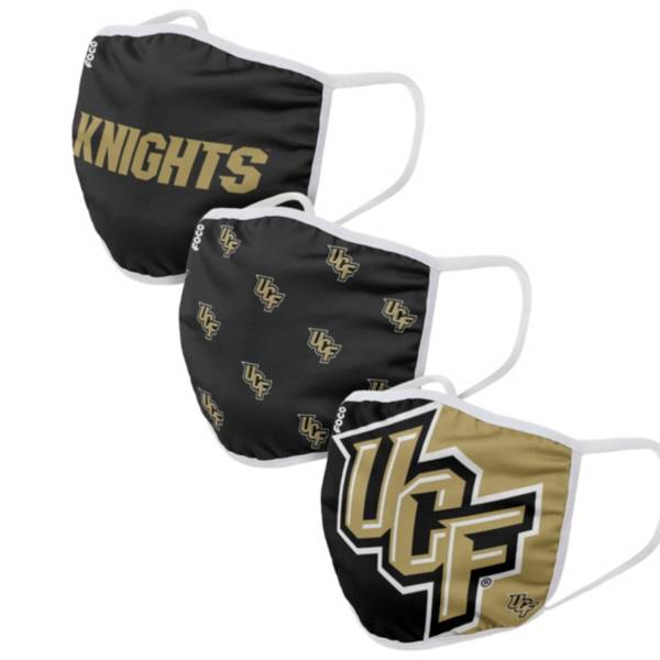 FOCO Youth UCF Knights 3-Pack Face Coverings