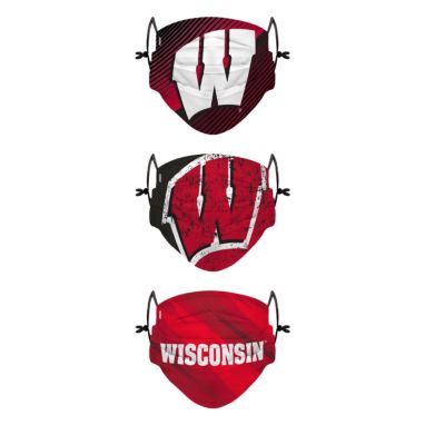 sorry, FOCO Youth Wisconsin Badgers 3-Pack Face Coverings is currently out of stock