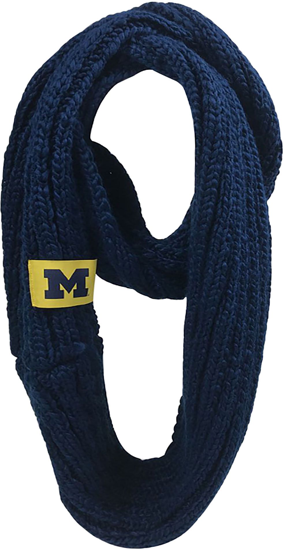 FOCO Michigan Wolverines Cable Knit Infinity Scarf