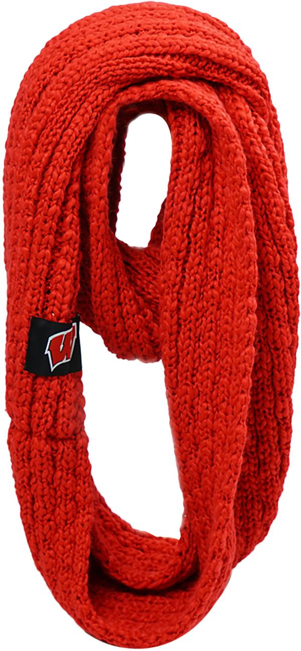 FOCO Wisconsin Badgers Cable Knit Infinity Scarf product image